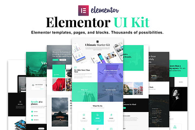 Elementor UI Kit, Templates, Blocks account app balance bank banking business card cards chart design finance fintech guide interface mobile payment statistics style system