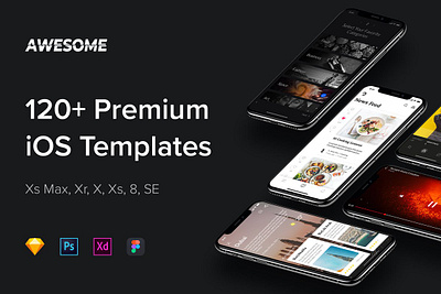 Awesome iOS UI Kit - DOWNLOAD 2020 account app application balance design flat ios minimal mobile trend trending trends ui ux