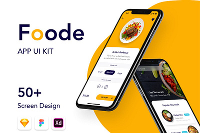 Foode - Best Food Order Mobile App - DOWNLOAD 2020 app application business design flat ios minimal mobile trend trending trends ui ux