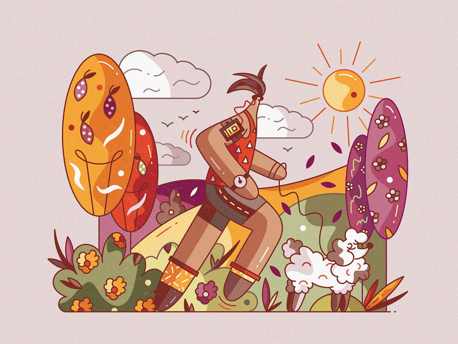 Example of Dude Designs: Vibrant Character Art