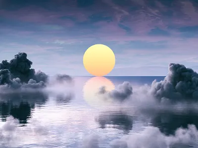 Luminous 3d 3d art 3d artist c4d cinema4d clouds design houdini illustration octane octanerender photoshop surreal surrealism