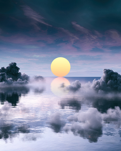 Luminous 3d 3d art 3d artist c4d cinema4d clouds design houdini illustration octane octanerender photoshop surreal surrealism