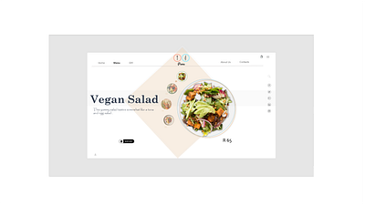 Vegan Salad design ui ux website