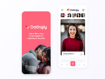 Dating App app app design application clean dating app design ecommerce interaction design interface design ios iphone minimal mobile screen ui uidesign user experience user interface ux uxdesign