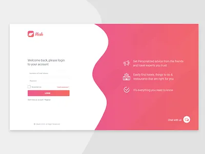 Mesh Login page Design illustration mockup ui ui ux design uidesign ux ux desgin ux design vector webdesign