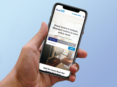 Mobile Design for Bluenest design desktop home homepage ios mobile mobile design mortgage real estate redesign sell ui uiux web web design web page website
