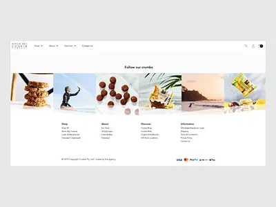 That Footer Wave! australia byronbay design ecommerce flux flux.agency instagram melbourne ui ux vector
