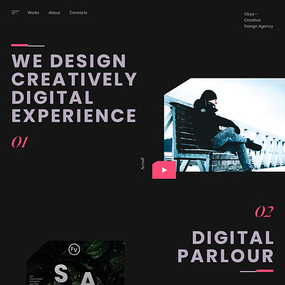The Process of Creation branding design flat typography ui ux web website website design