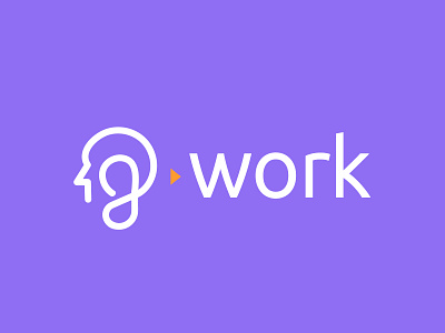 G-Work Logo app logo brand identity branding branding agency g human head logo g human logo g logo idea logo modern logo orange purple logo purple purple bradning saas logo startup branding startup logo tech company tech logo ui work logo