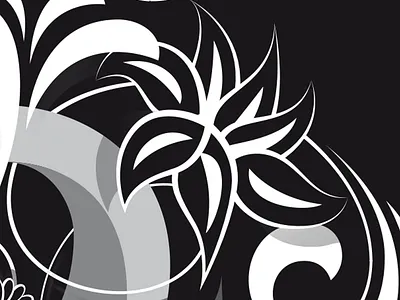 Closeup flourishes lettering script