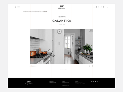 Gallery concept design gallery interface interior photo project ui webdesign website