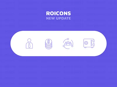Roicons v. 1.02 - update of business icons on roicons business business man coins essential icons icon design icon set illustrator money new roicons safe safe money team work ui update updated updates