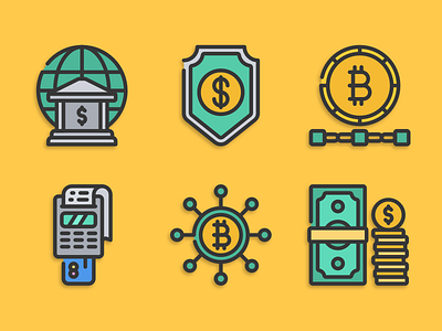 Fintech icons bitcoin designer fintech icon designs icons icons design icons pack iconset illustration