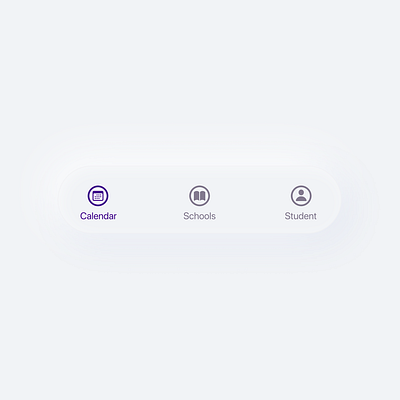 Navigation Menu UI Exploration app clean design education app mobile nav navbar navigation navigation bar navigation design navigation menu neomorphism sfsymbols skeuomorphism ui ux