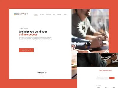 Marketing Agency Website business clean design interface landing landing page landingpage marketing ui ux web website