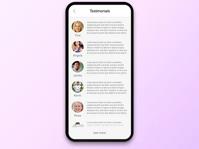 #039 Testimonials | Daily UI daily ui