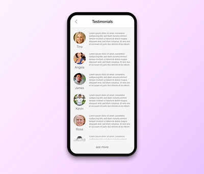 #039 Testimonials | Daily UI daily ui