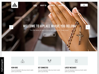 The Home Of The Blessed Church christianity church faith figma africa landing page religion uiux uiux design