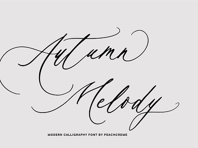 Autumn Melody // Wedding Calligraphy