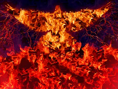 Rise like a phoenix concept illustration background banner branding design illustration manipulation photoshop poster web