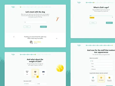 Milo - Order Flow animal dog food process progress steps