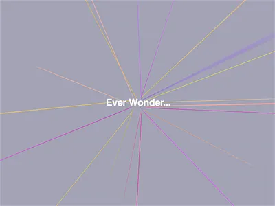 Ever Wonder... abstract animation art cinema4d color design illustration motion octane poster type typography