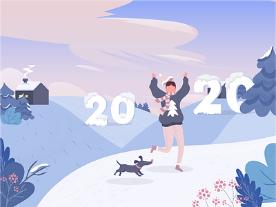2020 - Let's start branding celebration design design holiday inspiration design ideal design illustration storytelling