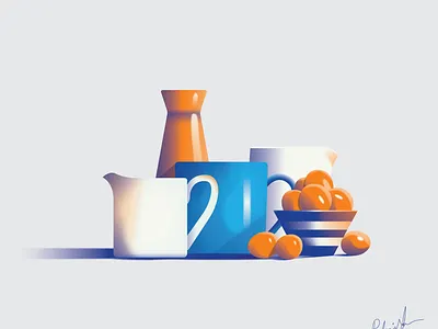 BOTTLE ON GOOD VIBES 2020 bottles colorful dkng studios fruits graphic design illustration table vectors