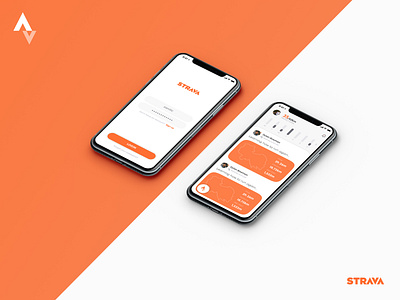 A Pet Project app design excercise fitness ios mobile mockup orange perspective sports strava ui workout