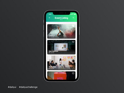 Daily UI #070 - Event Listing 070 aveiro daily ui 070 dailyui dailyui 070 dailyui070 dailyuichallenge elvas event app event listing freelancer gradiant grid layout listing listing page minimalism minimalist ui designer ui ux