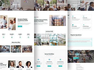 Event Homepage Web design - Inner Page design templates ui ux web website