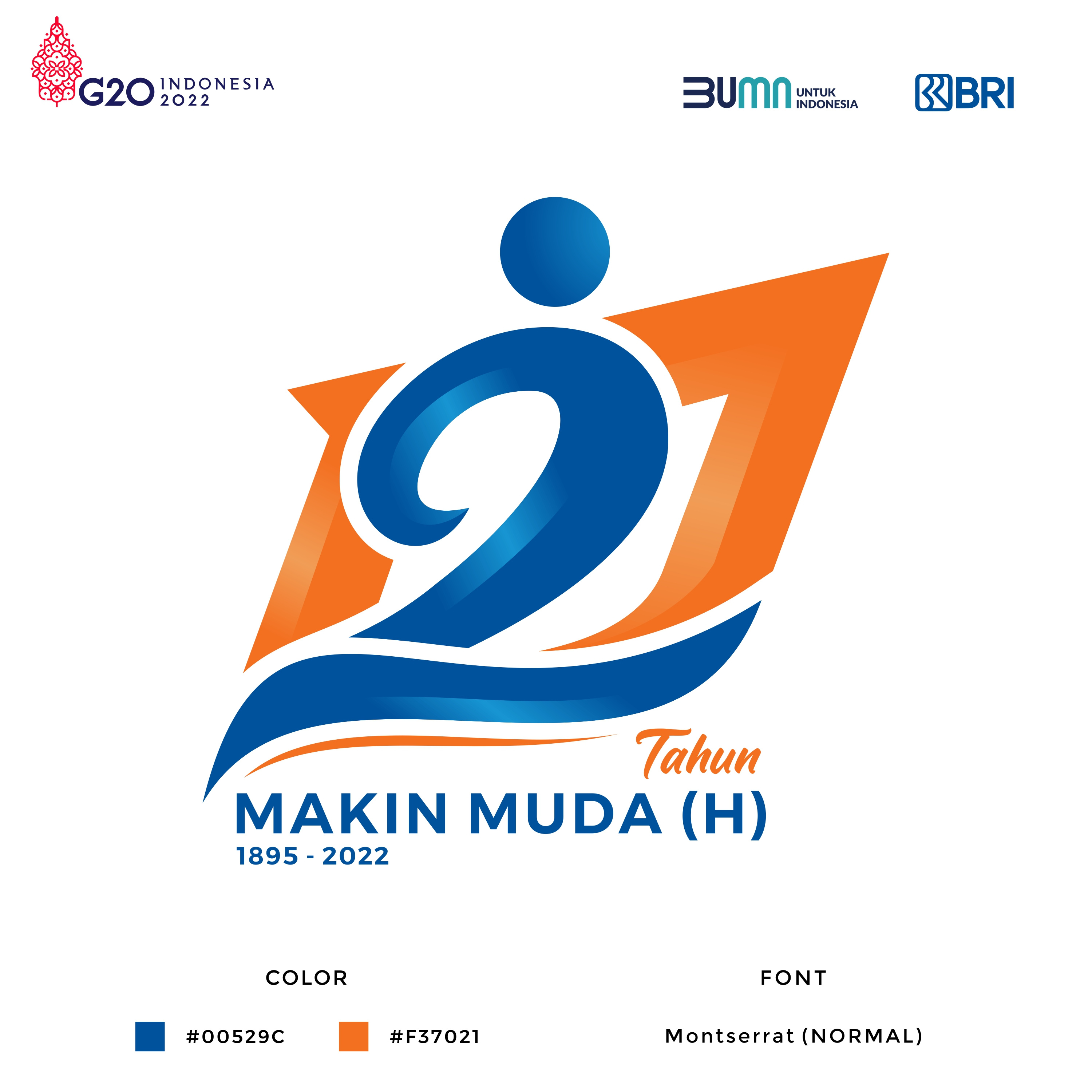 Contes anniversary Bank BRI 127th creative design design art designer graphic design logo logo design logodesign logos logotype