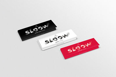 Sloow Premium Quality Rolling Papers cigarette design logo packagingdesign papers rolling smoke smoking typography