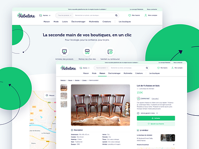 Rebelote Website - Mobizel branding clean design e commerce ethical home product page shop sketch ui webdesign