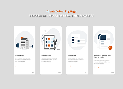 Client onboarding page app design application design branding design design for business homepage design investor app modern design real estate agent responsive typography ux design
