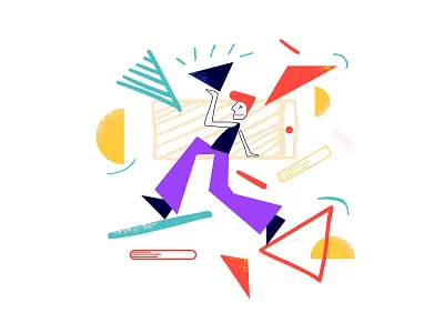 Geometry Web Illustration Set abstract abstract design app color colorful design figma geometry illustration illustration set illustrations minimal simplicity sketch ui user experience ux vector vibrant web illustration