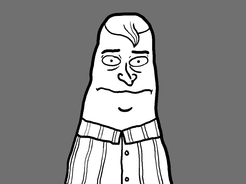 The Licker gray lick licker man tongue white