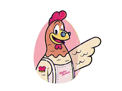 Mother Clucker cartoon cartoon character cartoon design character character design chicken chicken logo comic illustration retro vector