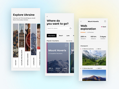 Tourist App by Cadabra Studio on Dribbble