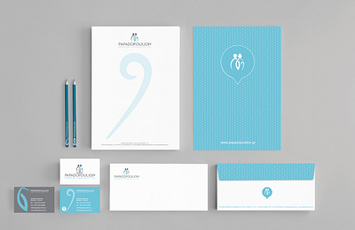 Brand Identity for Papadopoulion branding card corporate design flyer illustration logo typography