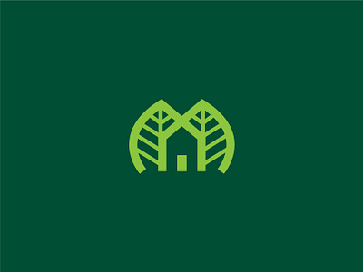 Leaf House logo building green greenhouse house house logo leaf leaf logo logo logo for sale mark modern logo realestate simple design symbol travel