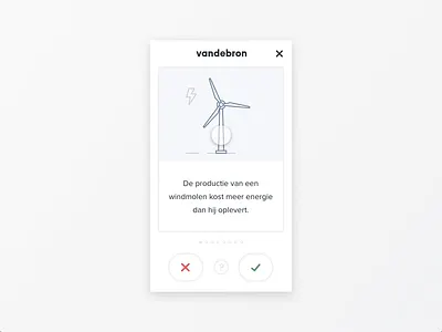 Vandebron - Feit of fabel campaign campagne energy illustraion mobile swipe ux