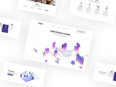 Work concept for an AI company ai artificial intelligence design illustration logo minimal ui ui ux ui design uidesign uiux ux ux ui uxdesign uxui web web design webdesign website website design