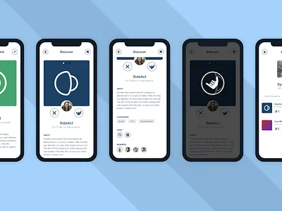 SideAct: Another Side Project experiment invisionstudio side projects ui ui design