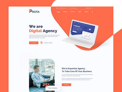 Digital Agency Template agency template creative creative agency creative design design design port bd designportbd digital agency seo ui ux vector web design