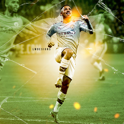 Gabriel Jesus - Manchester City Brazilian Wonderkid design fifa fifa 20 edit football football club football design football edit footballer gabriel jesus gabriel jesus edit gfx illustration lionel messi lionel messi edit manchester city photoshop poster premier league soccer edit wallpaper