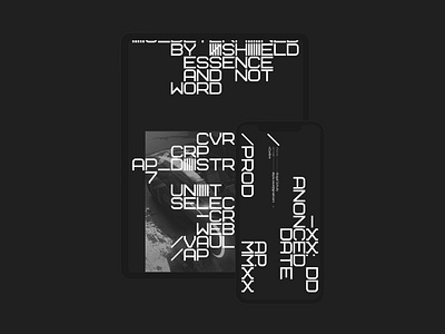 Abyss.ssce black blackandwhite branding cover dark design grid minimal monochrome web