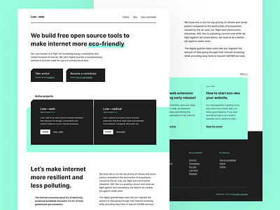 Low—web eco-built website eco conception ecology slow tech website