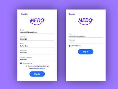 Login & Sign Up Page uiuxuidesignsignuplogin