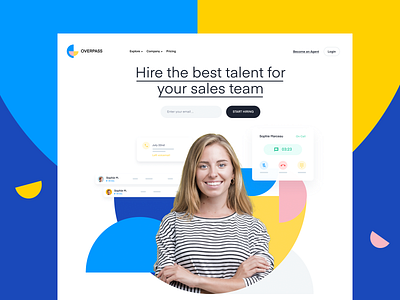 Features Page Design | SaaS Web design / UI blue branding hero identity typography web design website